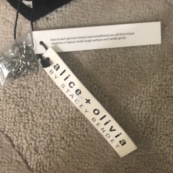 NWT Alice+Olivia Sequin Open Back Tank Top size XS - Picture 7 of 7